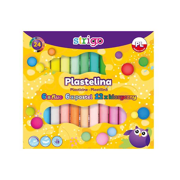 Plastelina Strigo 24 kolory
