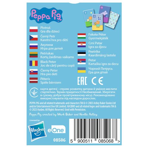 Karty Piotruś Świnka Peppa
