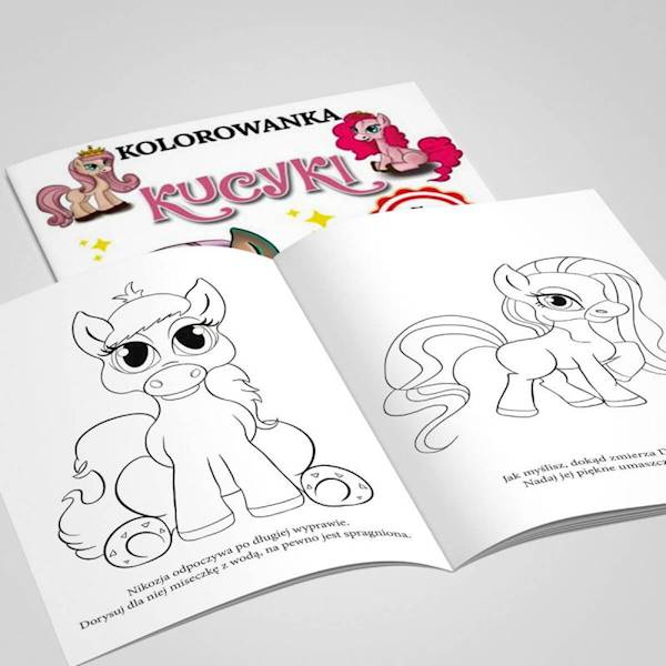 Kolorowanka z naklejkami Martel Kucyki