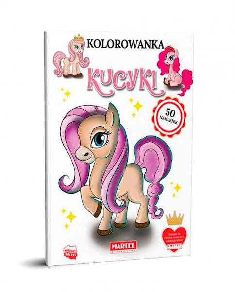 Kolorowanka z naklejkami Martel Kucyki