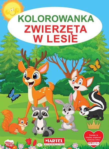 Kolorowanka Martel Zwierzęta w lesie