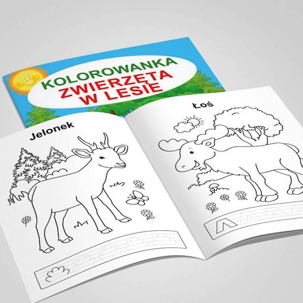 Kolorowanka Martel Zwierzęta w lesie