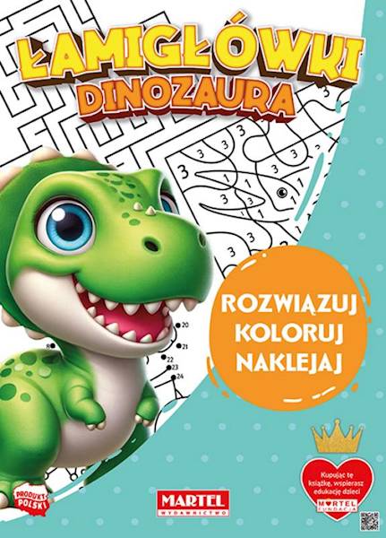 Książeczka Martel Łamigłówki Dinozaura
