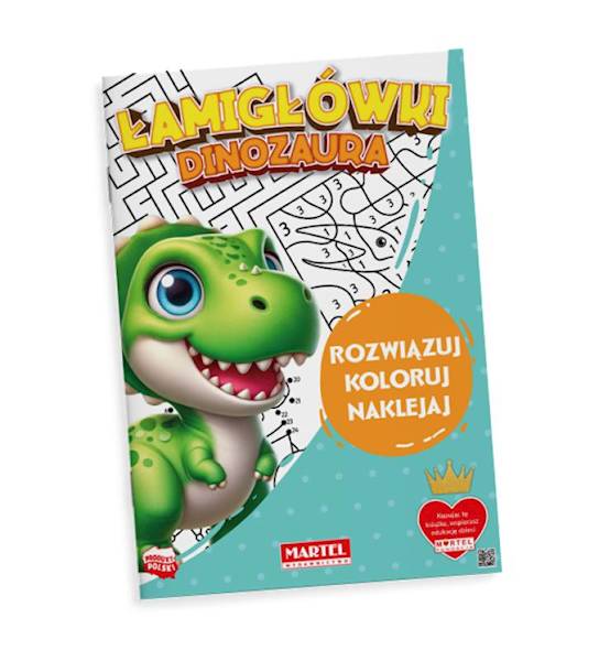Książeczka Martel Łamigłówki Dinozaura