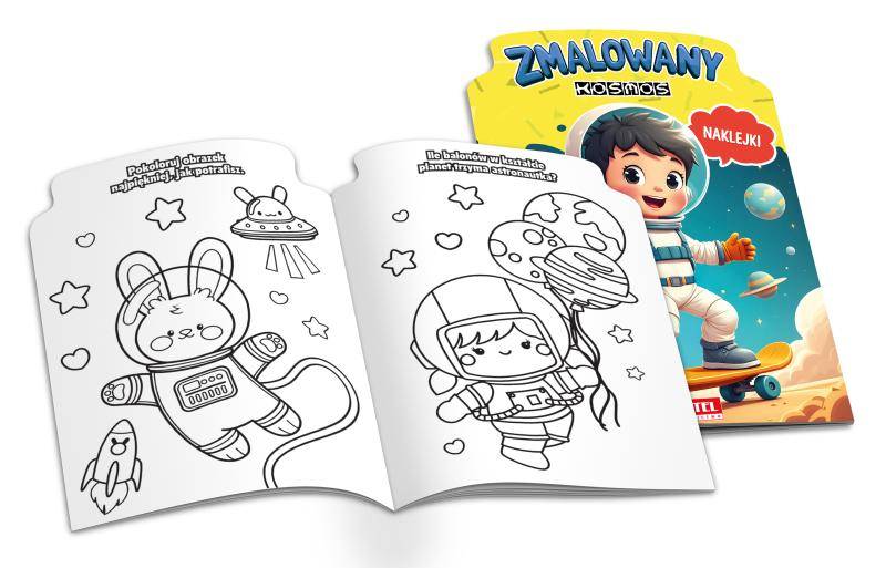 Książeczka z naklejkami Martel Zmalowany kosmos