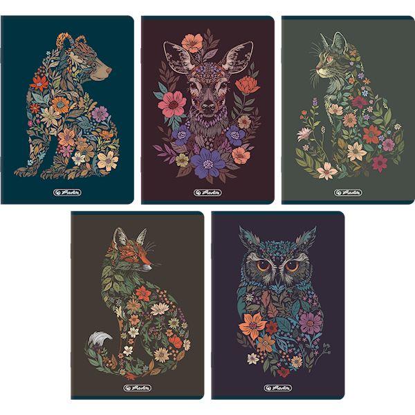 Zeszyt A5/60k kratka Herlitz Florimals
