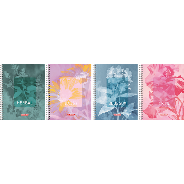 Kołozeszyt A5/80k kratka Herlitz Blossom