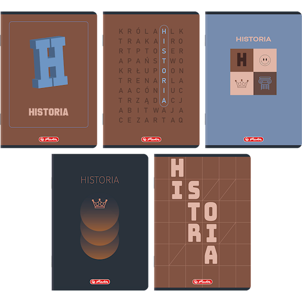 Zeszyt A5/60k kratka Herlitz tem. historia mix