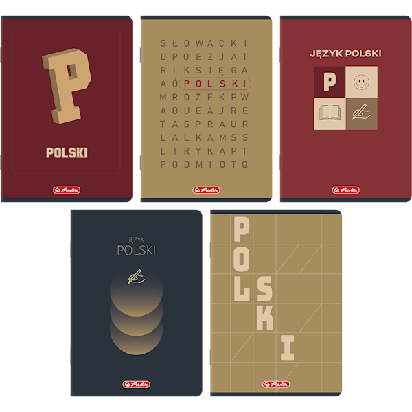 Zeszyt A5/60k linia Herlitz tem. j. polski mix