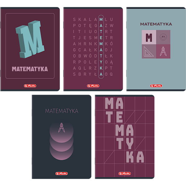 Zeszyt A5/60k kratka Herlitz tem. matematyka mix