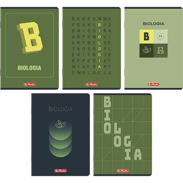 Zeszyt A5/60k kratka Herlitz tem. biologia mix