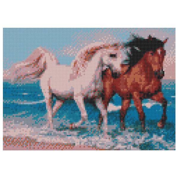 Diamentowa mozaika Flamingo 30x40cm Konie