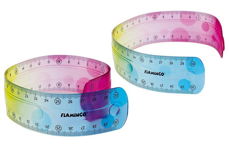 Linijka elastyczna 30cm Flamingo