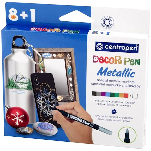 Markery dekoracyjne metaliczne Centropen Decor Pen
