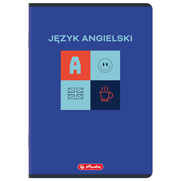 Zeszyt A5/60k kratka Herlitz tem. angielski mix