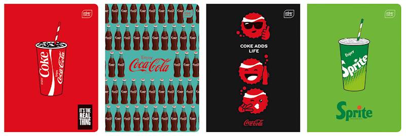 Zeszyt A5/32k linia pod. kol. Interdruk Coca Cola