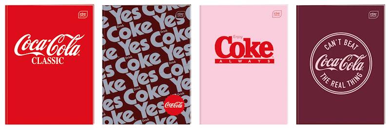 Zeszyt A6/32k kratka Interdruk Coca Cola