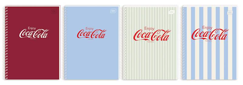 Kołozeszyt A6/80k kratka Interdruk Coca Cola