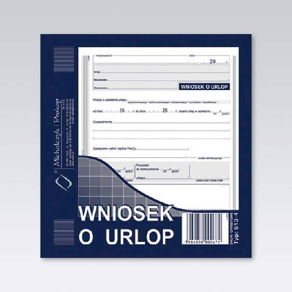 Wniosek o urlop 2/3 A5 40k 513-4