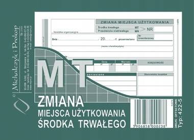 Zmiana miejsca użytkowania ś.t. MT 40k 422-5