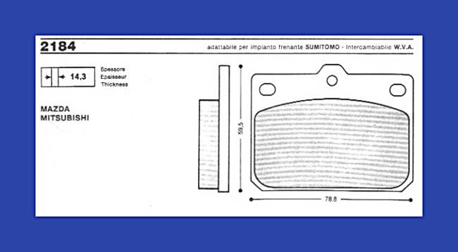 JUR 572120J KLOCKI HAMULCOWE  MAZDA 