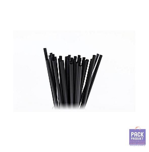 SŁOMKA COBIO CZARNA wieloraz. 240 x 8mm A'100