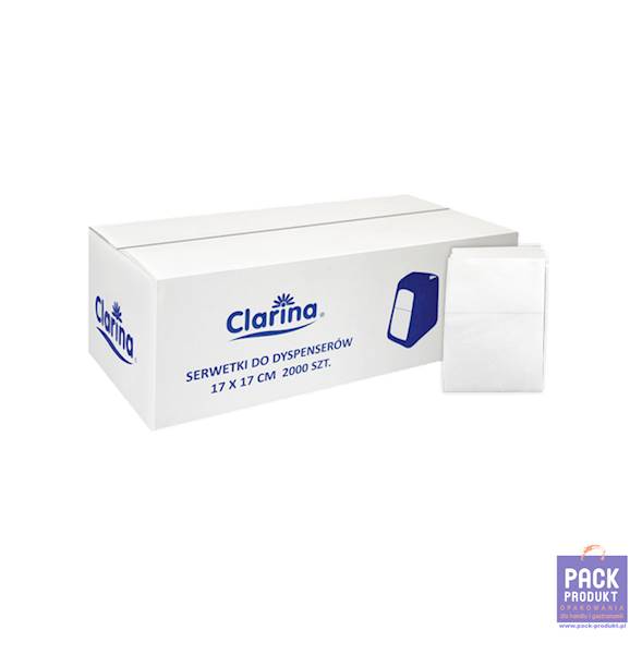 SERWETKA CLARINA DYSPENSER 17X17 2000 szt.