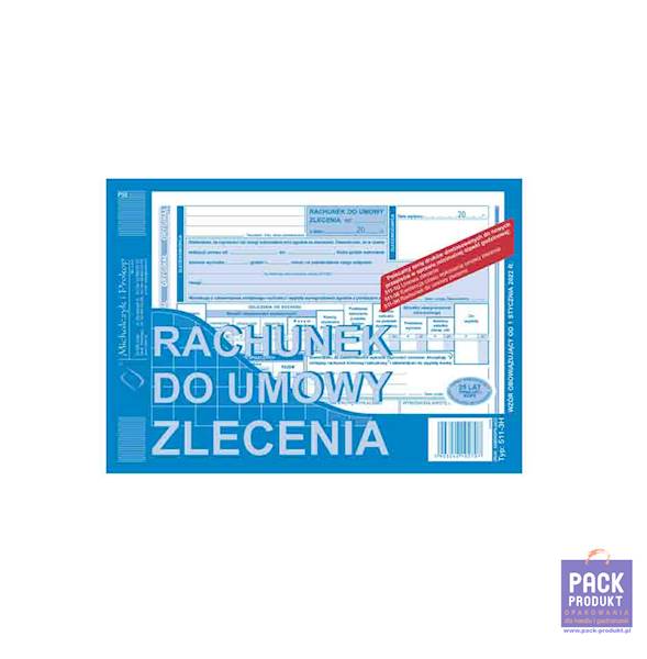 DRUK - RACHUNEK DLA UMOWY ZLECENIA A5