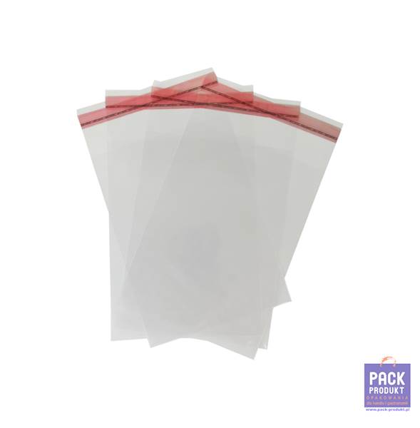 TOREBKA CELOFAN OPP z klejem 15x20+5 A'100