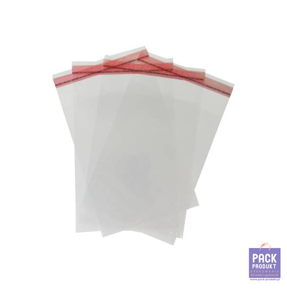 TOREBKA CELOFAN OPP z klejem 25x35+5 A'100