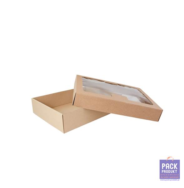 PUDEŁKO PARTY BOX Z OKIENKIEM 455x350x80 prost.