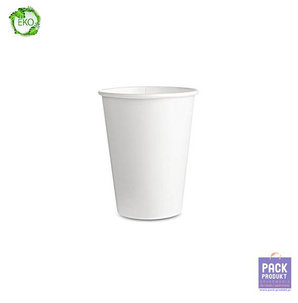 KUBEK 100% PAPIER BIAŁY 300ML FI80 A'50