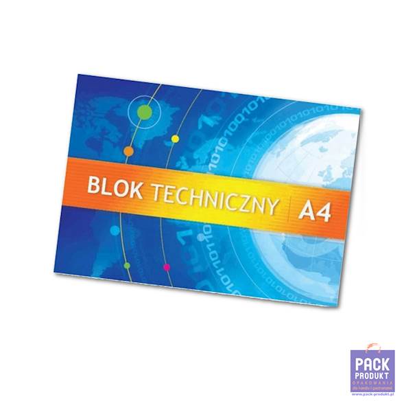 BLOK TECHNICZNY A4 KOLOR
