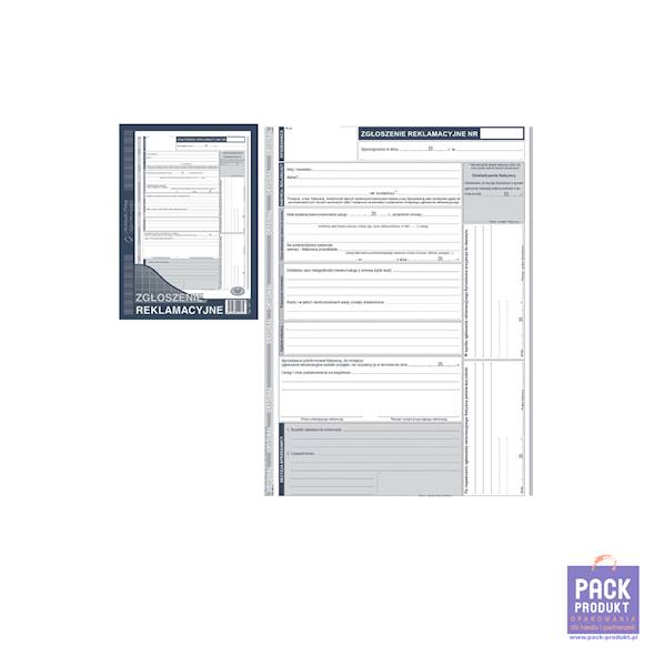 DRUK - ZGŁOSZENIE REKLAMACJI A4