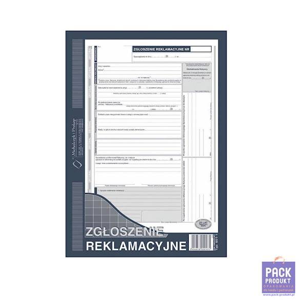 DRUK - ZGŁOSZENIE REKLAMACJI A5