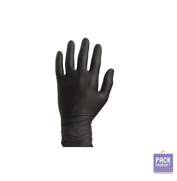 RĘKAWICE NITRYLOWE CZARNE L  A'100