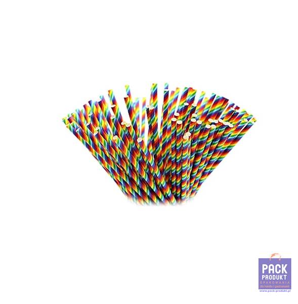 SŁOMKA PAPIEROWA 210 x 8mm A'250 KOLOR