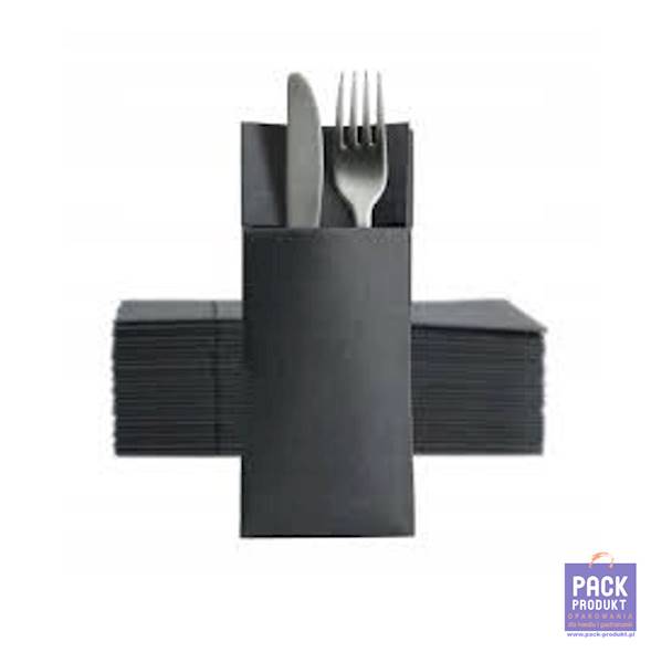 ETUI NA SZTUĆCE kangurek czarne A'50