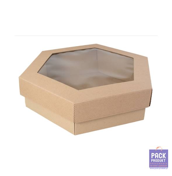 PUDEŁKO PARTY BOX Z OKIENKIEM 315x315x90 sześcioką