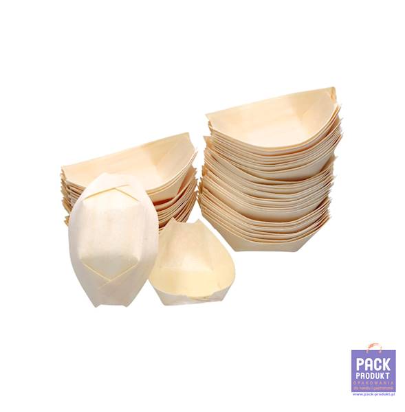 FINGERFOOD drewniana ŁÓDKA 70x45  A'50