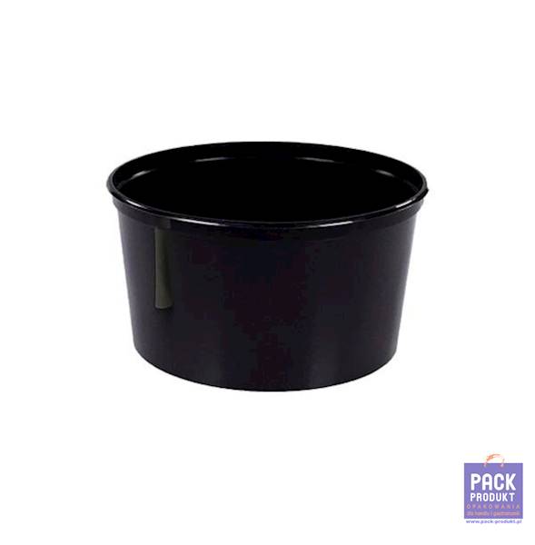 POJEMNIK PP 500 ml H5 CZARNY A'50 wielorazowy