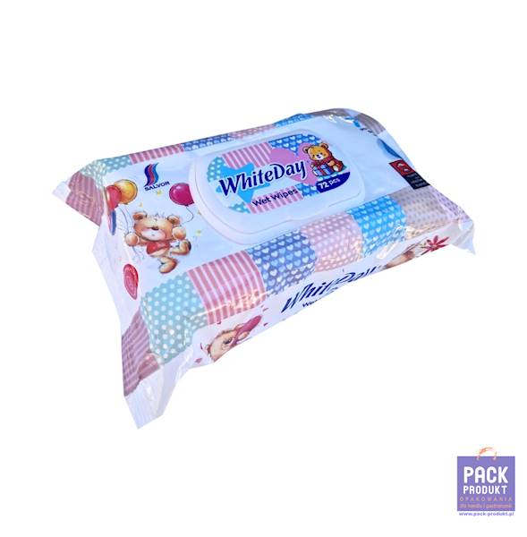 CHUSTECZKI NAWILŻANE WHITEDAY Z KLIPSEM A'72