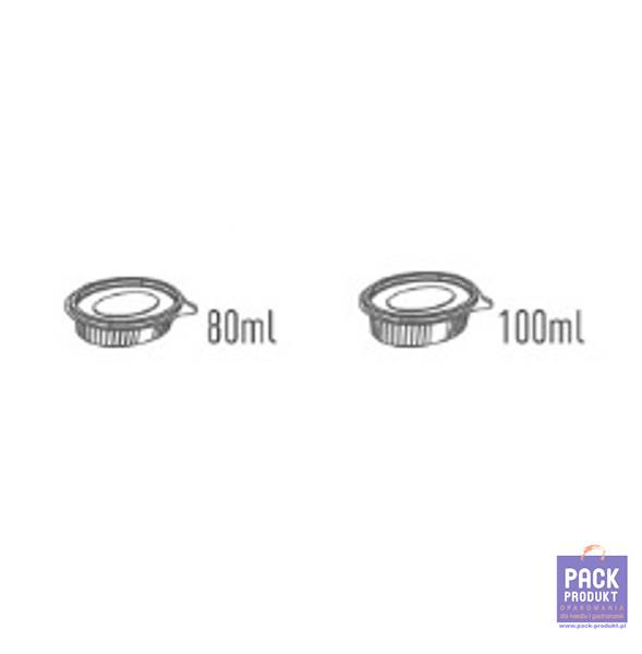 POJEMNIK PET OWAL Z WIECZKIEM 50ml  A'50