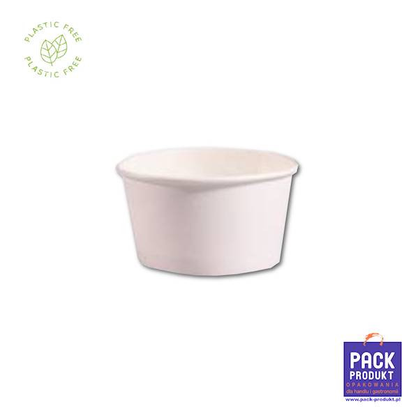 MISKA  BIAŁA LODY 100% PAPIER 240ml A'25