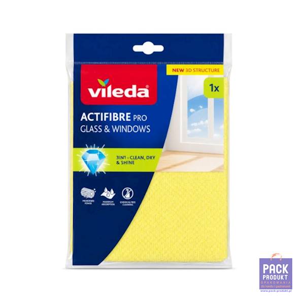 VILEDA ŚCIERKA ACTFIBRE PRO GLASS & WINDOW 