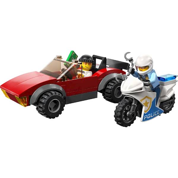 LEGO 60392 City Motocykl policyjny – pościg za samochodem