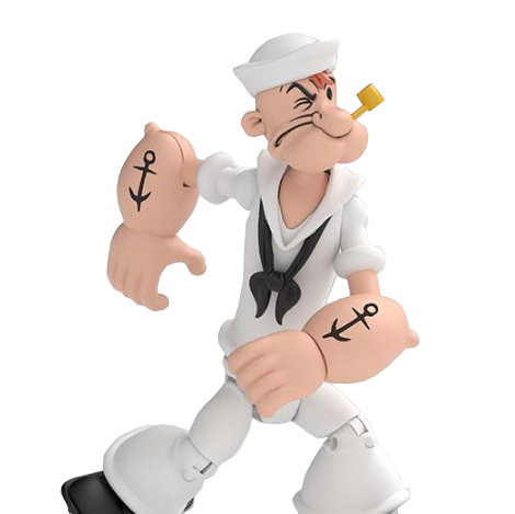 Popeye Wave 2 - Popeye White Suit 15cm