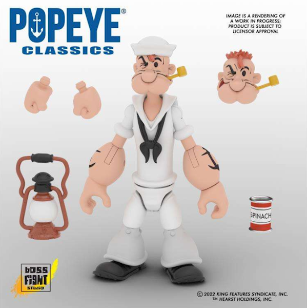 Popeye Wave 2 - Popeye White Suit 15cm
