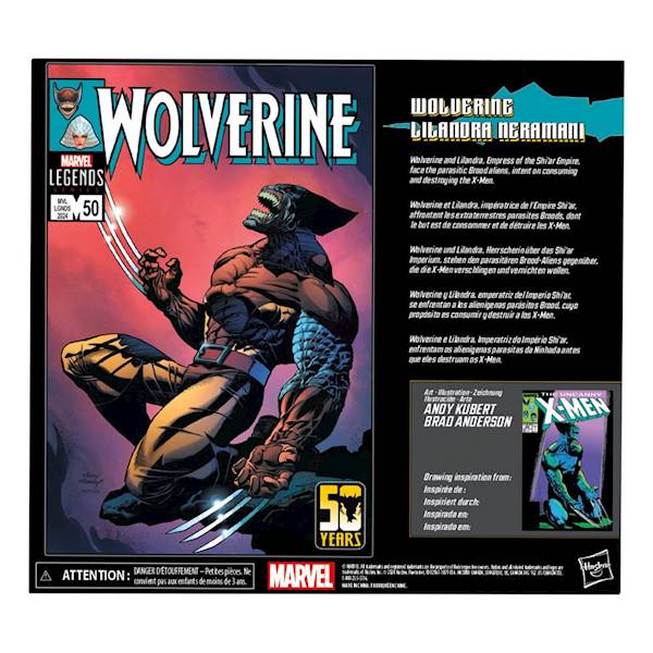 Wolverine 50th Anniversary: 2-Pack Wolverine & Lilandra Neramani - Marvel Legends 15 cm