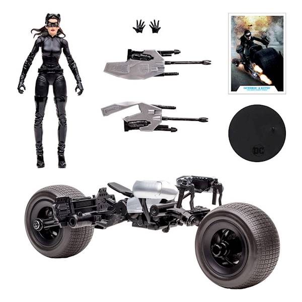 Batpod with Catwoman: DC Multiverse Vehicle - The Dark Knight Rises